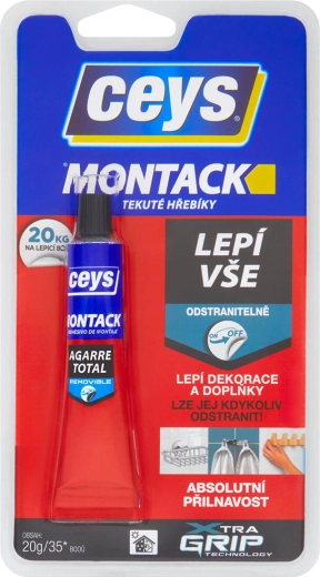 Монтажно лепило 20 g CEYS MONTACK – течни пирони, отстранимо