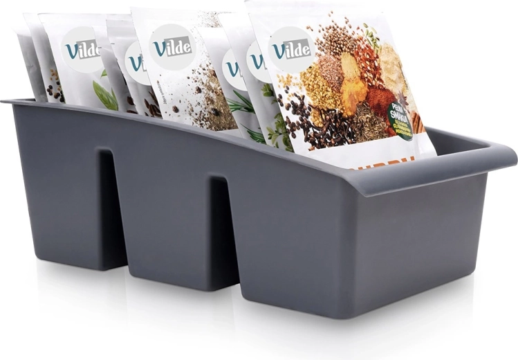Gray spice packet organizer 25 × 15 × 9 cm