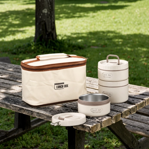 Комплект изолирани кутии за храна LunchBox, 4 броя