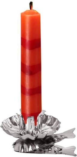 TORO Christmas tree candle holder, 10 pcs, silver