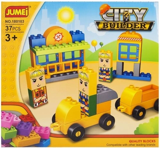 Jumei City Builder city – construction set, 37 pieces (28 × 26 cm) - 1 piece
