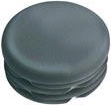 Round plug 22 mm made of LDPE, black (20 pcs)