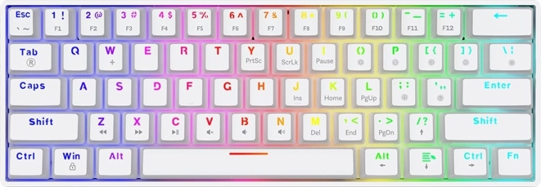 SAVIO Whiteout X2 60% mechanical keyboard with Outemu Brown switches and hot-swap