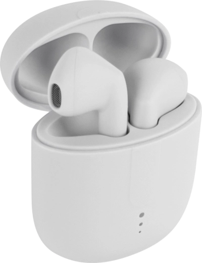 Setty TWS-0 безжични Bluetooth слушалки с калъф за зареждане, бели