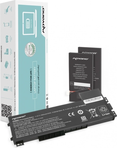 Movano VV09XL Battery for HP ZBook 15 G3 and 15 G4, 4600 mAh (52 Wh)