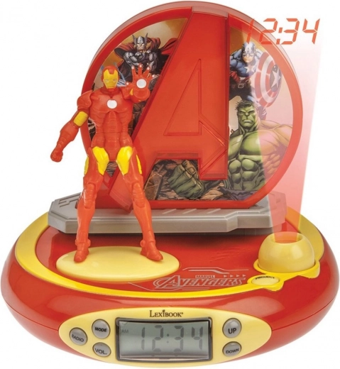 3D будилник с проектор AVENGERS Iron Man