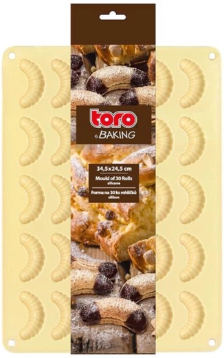 Силиконова форма за ванилкови рогчета TORO, 30 бр.
