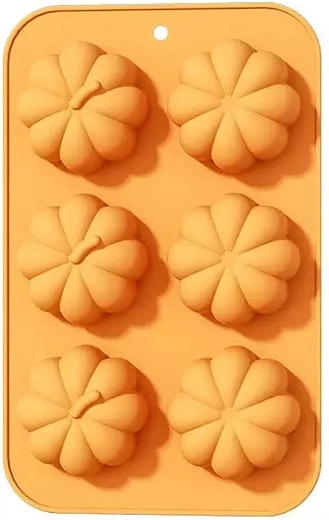 Силиконова форма за мъфини Toro тиква 6 отвора 27 × 17 см