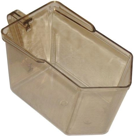 Pantry bin for kitchen cabinet, smoke, 10 × 12 × 19.5 cm