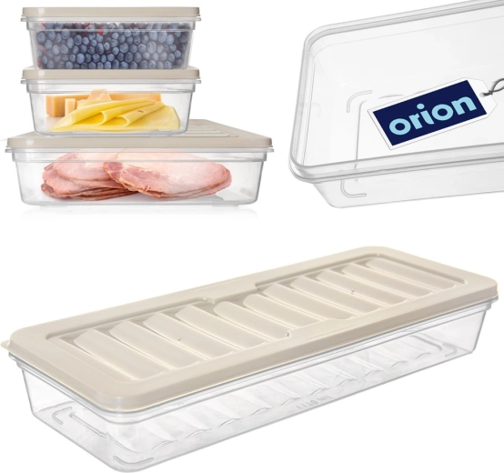 Tight lid and ribbed bottom for freshness