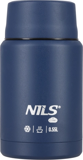 NILS Camp food thermos 550 ml blue