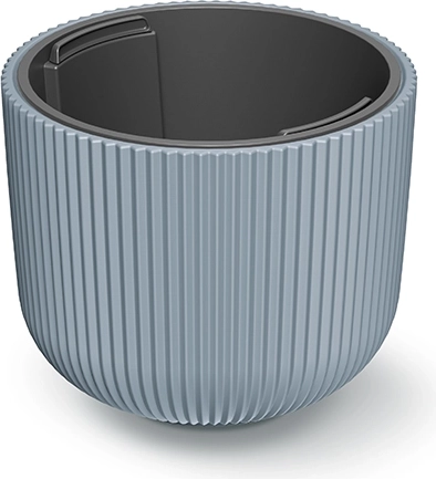 Milly Flower Pot Cover with Insert 20 cm, Light Grey