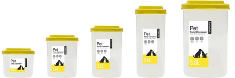 Комплект херметически кутии за гранули LOCK PET, 5 бр.