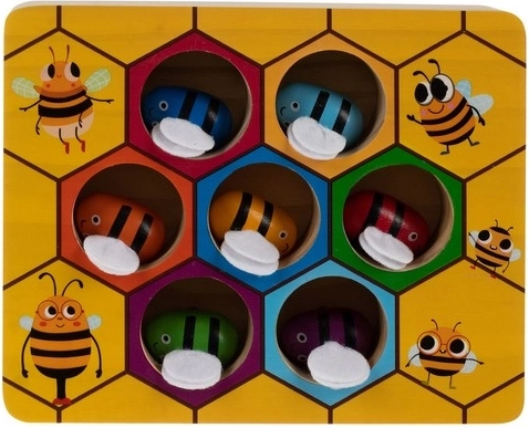 Colorful bees for learning and fun