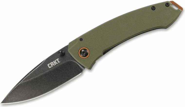 CRKT Tuna OD Green джобен нож 8,2 см, stonewash, G10