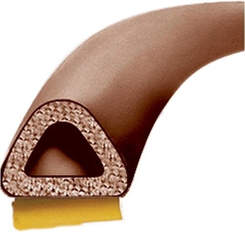 Window and Door Seal D 9 × 8 mm, Brown, 100 m