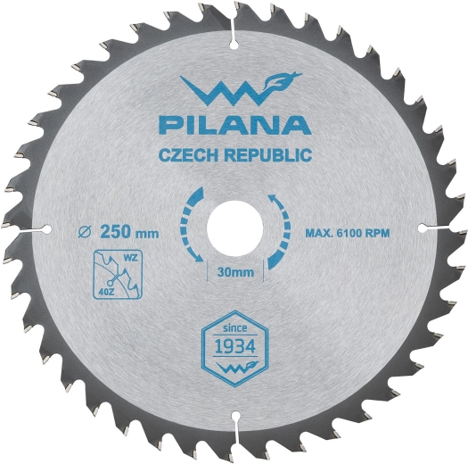 Режещ диск PILANA SK 5255 WZ 250 мм, 40 зъба
