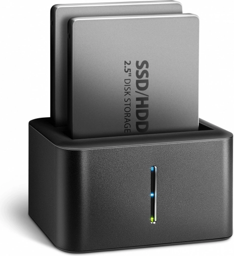 Mini docking station Axagon for 2x 2.5" SATA SSD/HDD with cloning function