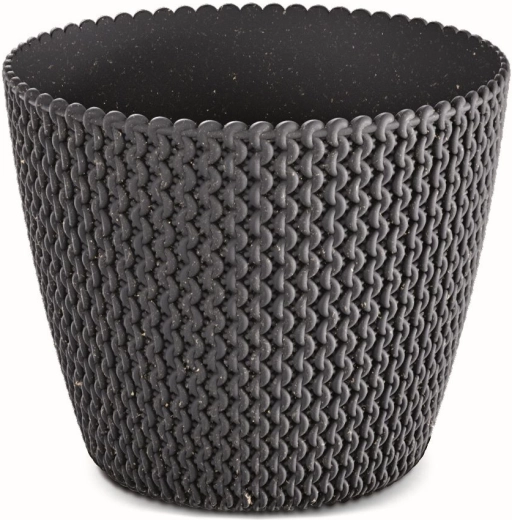 Splofy Eco Wood Flower Pot 15.7 cm anthracite