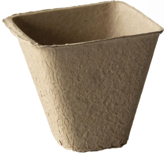 Disposable paper pots 8 × 8 × 8 cm (18 pcs)