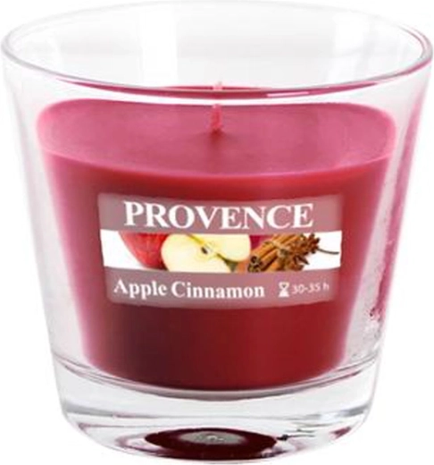 Scented glass candle Provence apple and cinnamon 35 hours