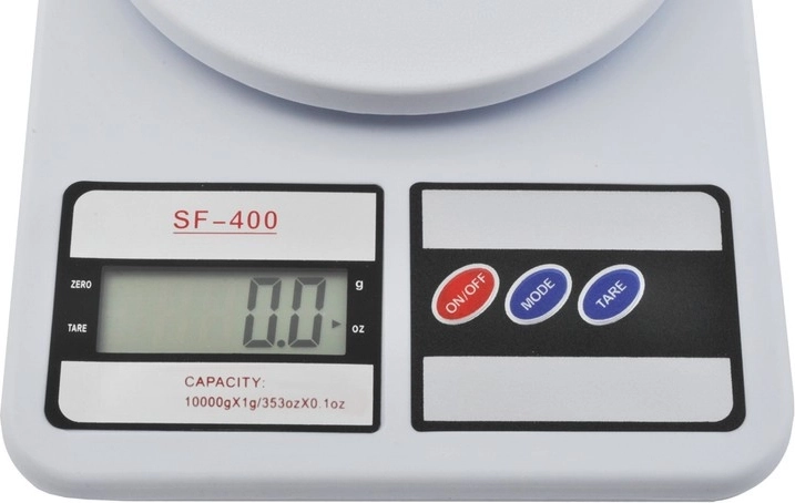 Accurate weighing to 1 gram