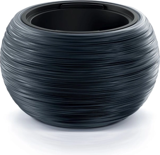 Furu Bowl Planter with Insert 37.8 cm – anthracite