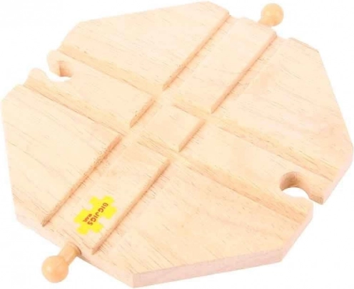 Bigjigs Rail Дървено кръстовище за влакчета