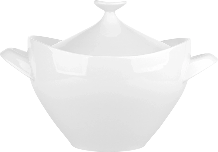 Soup tureen with lid for keeping food warm