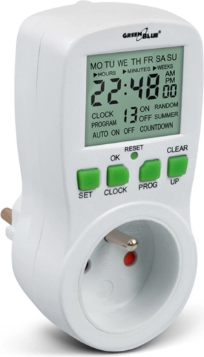 Digital timer switch GreenBlue GB107 – 16 programs