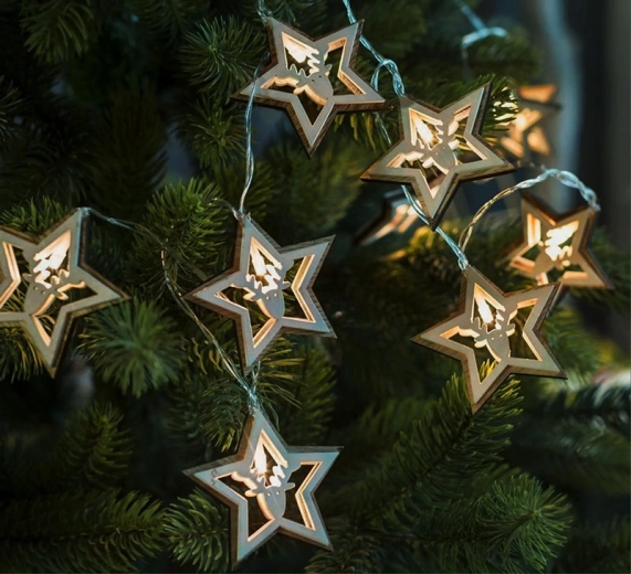 10 LEDs for a gentle Christmas atmosphere