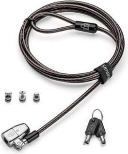 KENSINGTON ClickSafe 2.0 3-in-1 Laptop Lock with Key – T-Bar, Nano, Wedge