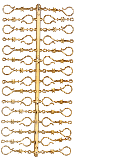 Gold hooks for Christmas ornaments 30 pcs