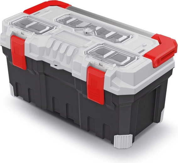 TITAN PLUS tool box with metal handle, 554 × 286 × 276 mm, gray