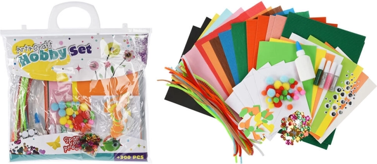 Creative craft set mix 300 pcs in a bag