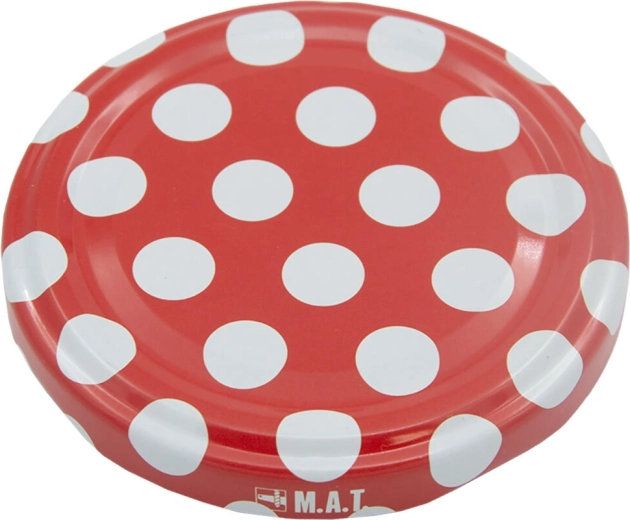 Canning Lid TWIST 66 polka dot – set of 10 pcs