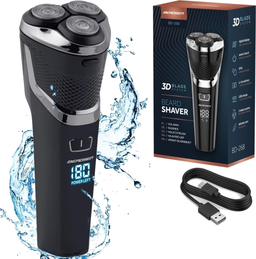 BERDSEN electric rotary shaver black