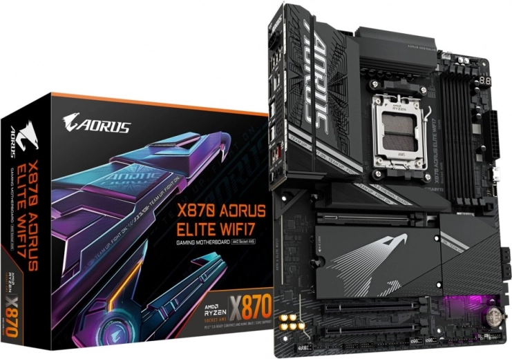 Дънна платка AORUS X870 ELITE WIFI 7 (AM5, ATX)