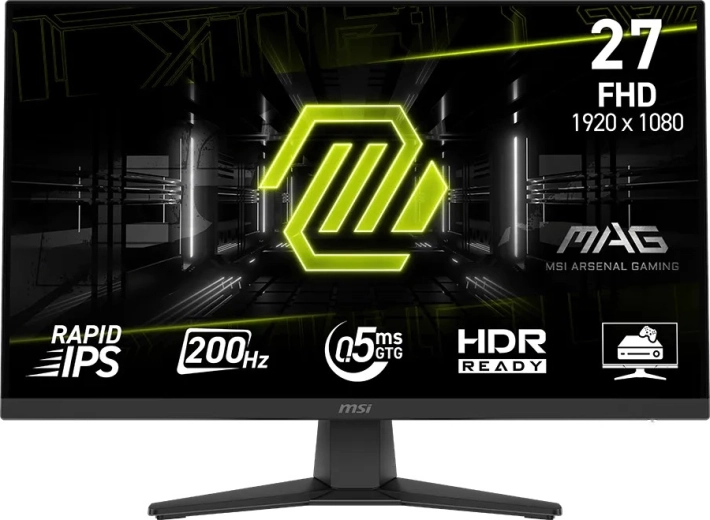 Монитор 27" MAG 272F LED, Full HD, 200 Hz, плосък, черен