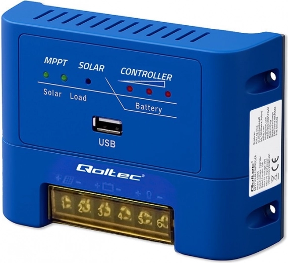 Соларен MPPT регулатор за зареждане 15 A за 12/24 V батерии AGM, GEL и LiFePO4