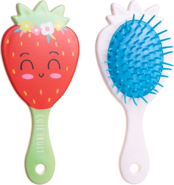 Children's anti-static hair brush - green