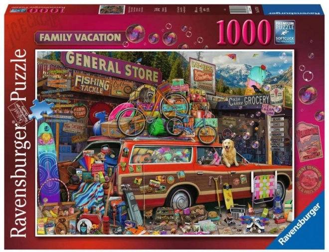 Пъзел 2D 1000 части Семейна ваканция RAVENSBURGER