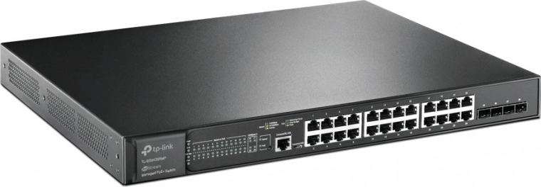Tp-link jetstream sg3428xmp управляем гигабитов poe+ суич 24× rj45 и 4× sfp+ 10g