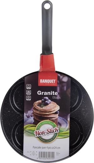 Non-stick granite surface for frying with minimal fat