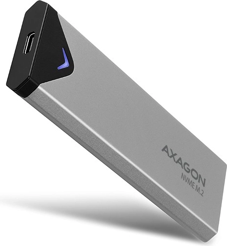 Алуминиев корпус AXAGON за външен диск USB-C 3.2 Gen 2 – M.2 NVMe SSD, сив