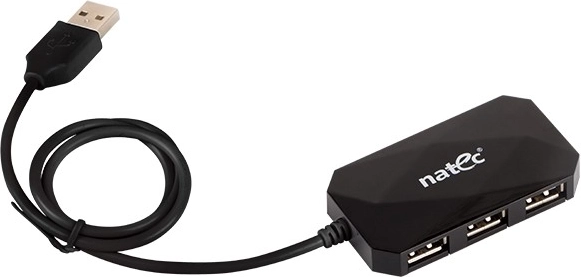 USB хъб 4 порта LOCUST USB 2.0 черен