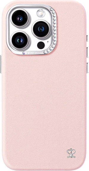 Звезден калъф за iPhone 15 Pro – розов