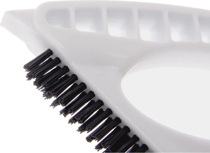 Hard bristles for grout and corners