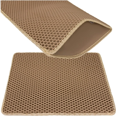 Purlov cat litter box mat 60 × 45 cm beige