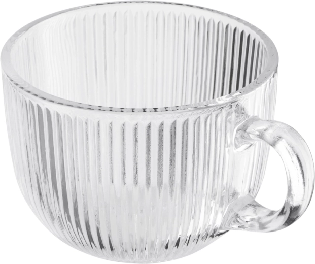 Ribbed glass for a more secure grip